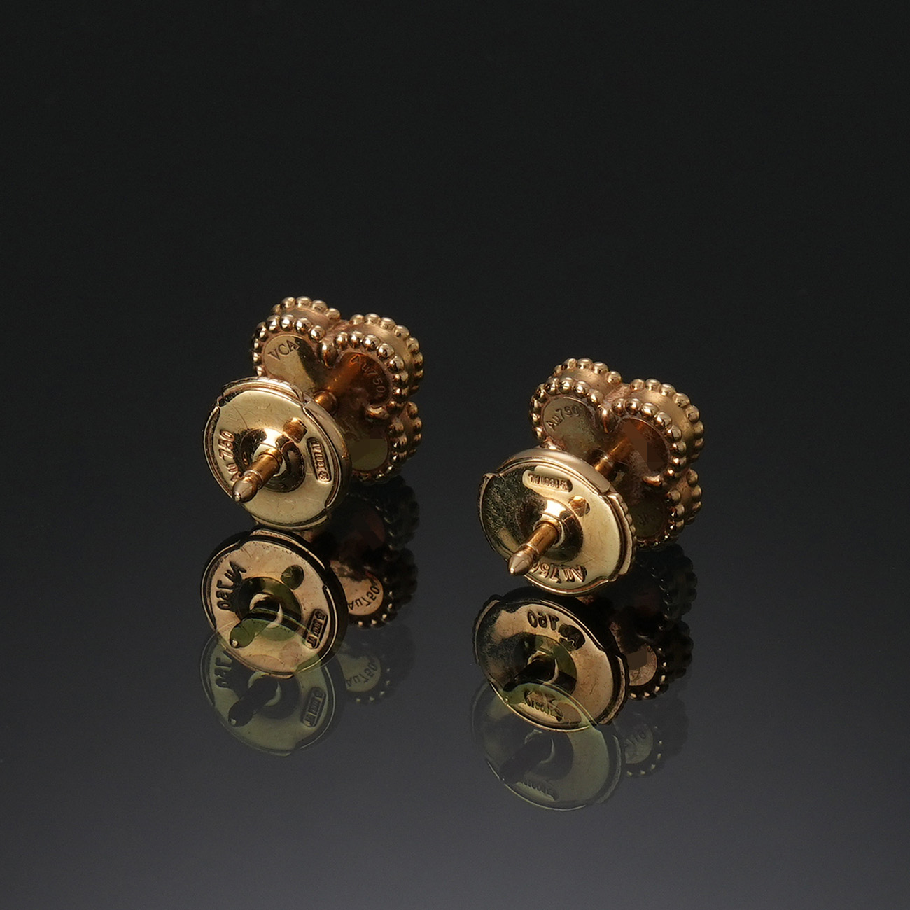 VAN CLEEF & ARPELS(USED)반클리프 스윗 알함브라 이어링 오닉스